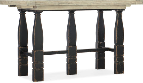 Hooker Furniture Casual Dining Ciao Bella Friendship Table- Flaky White/Black