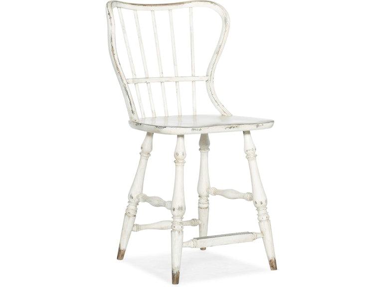 Hooker Furniture Casual Dining Ciao Bella Spindle Back Counter Stool-White