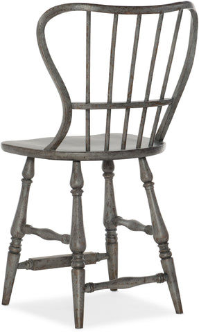 Hooker Furniture Casual Dining Ciao Bella Spindle Back Counter Stool-Speckled Gray