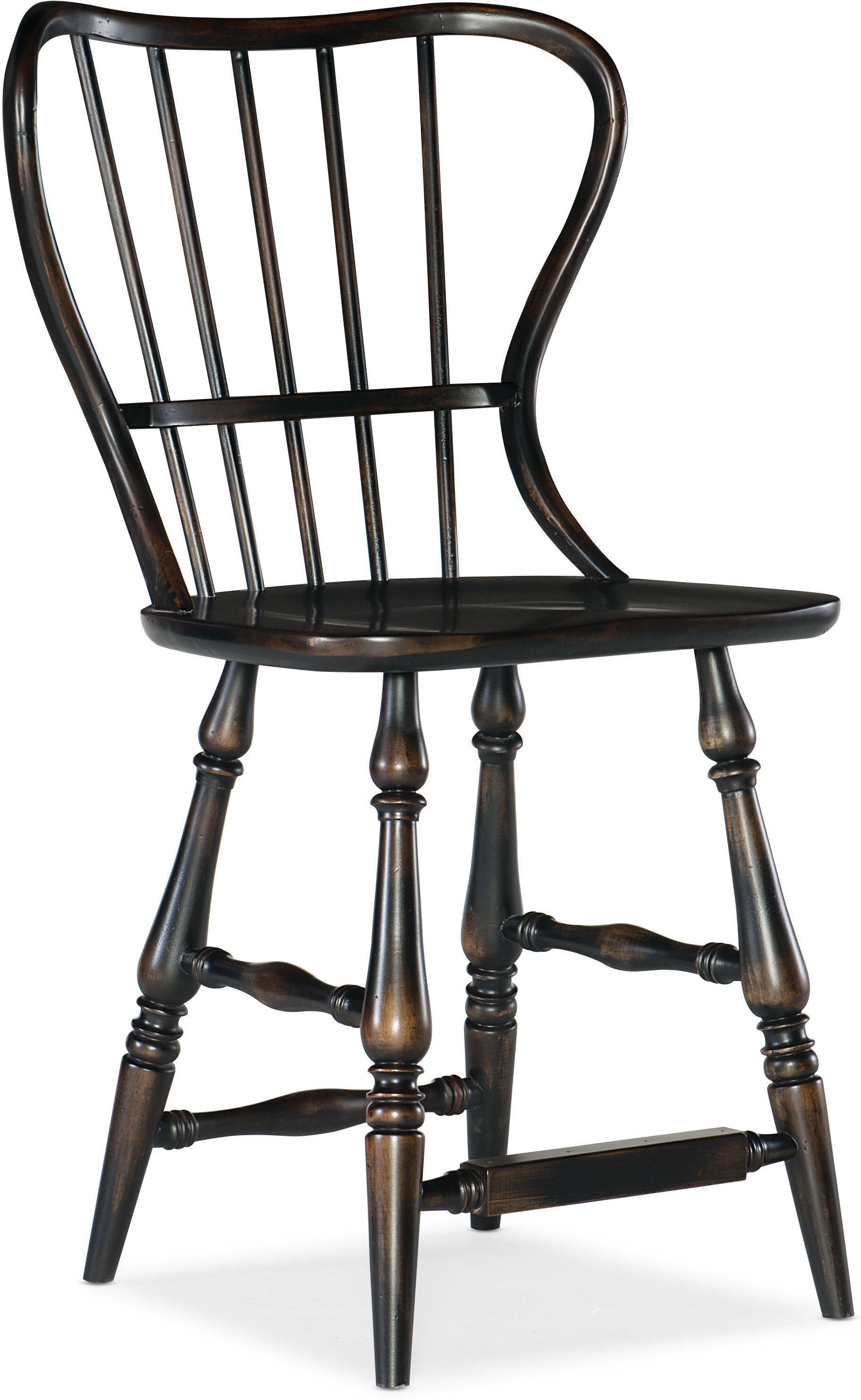 Hooker Furniture Casual Dining Ciao Bella Spindle Back Counter Stool-Black