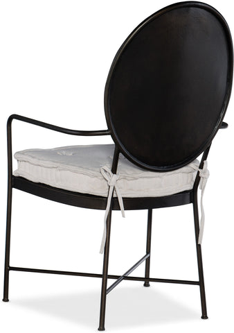 Hooker Furniture Casual Dining Ciao Bella Metal Arm Chair - 2 per carton/price ea