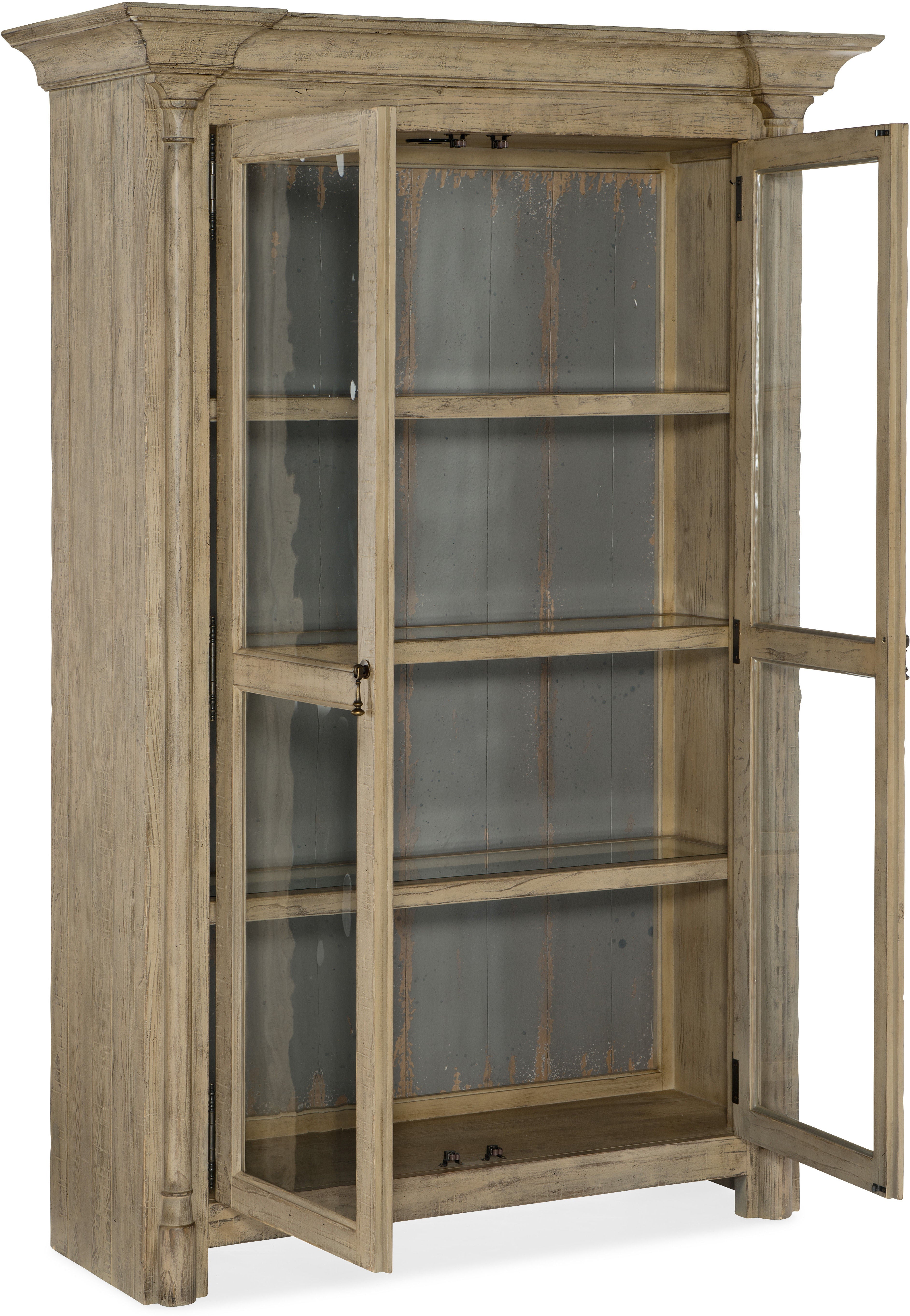 Hooker Furniture Casual Dining Ciao Bella Display Cabinet- Natural