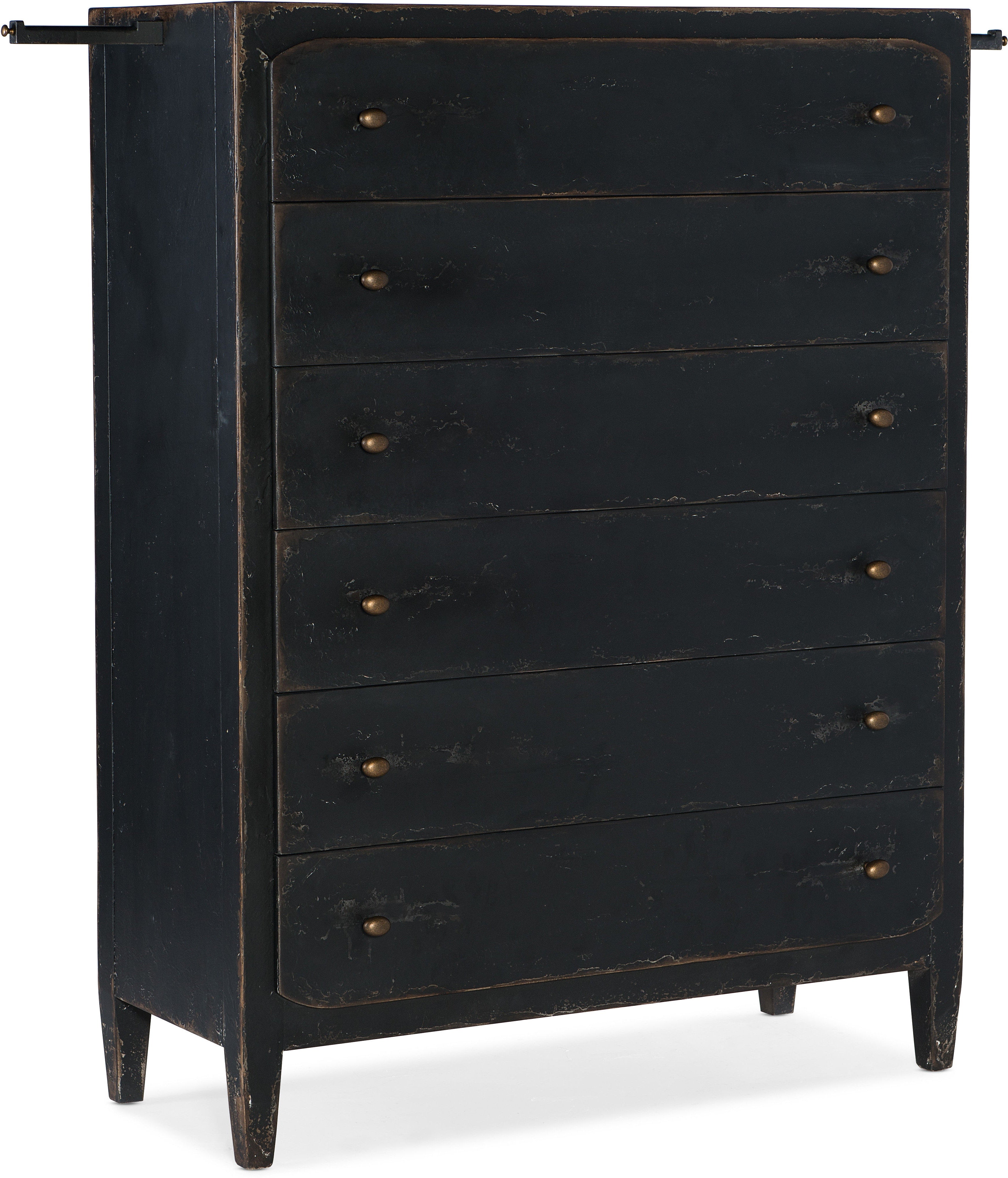 Hooker Furniture Bedroom Ciao Bella Six-Drawer Chest- Black