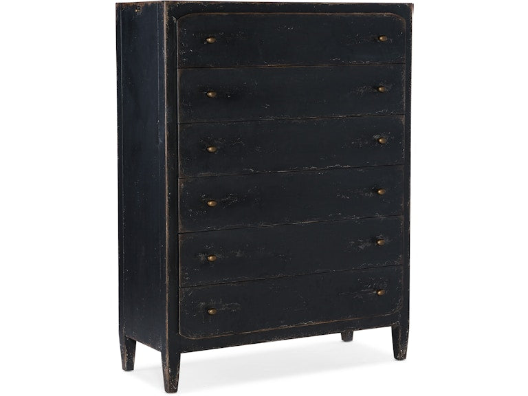Hooker Furniture Bedroom Ciao Bella Six-Drawer Chest- Black