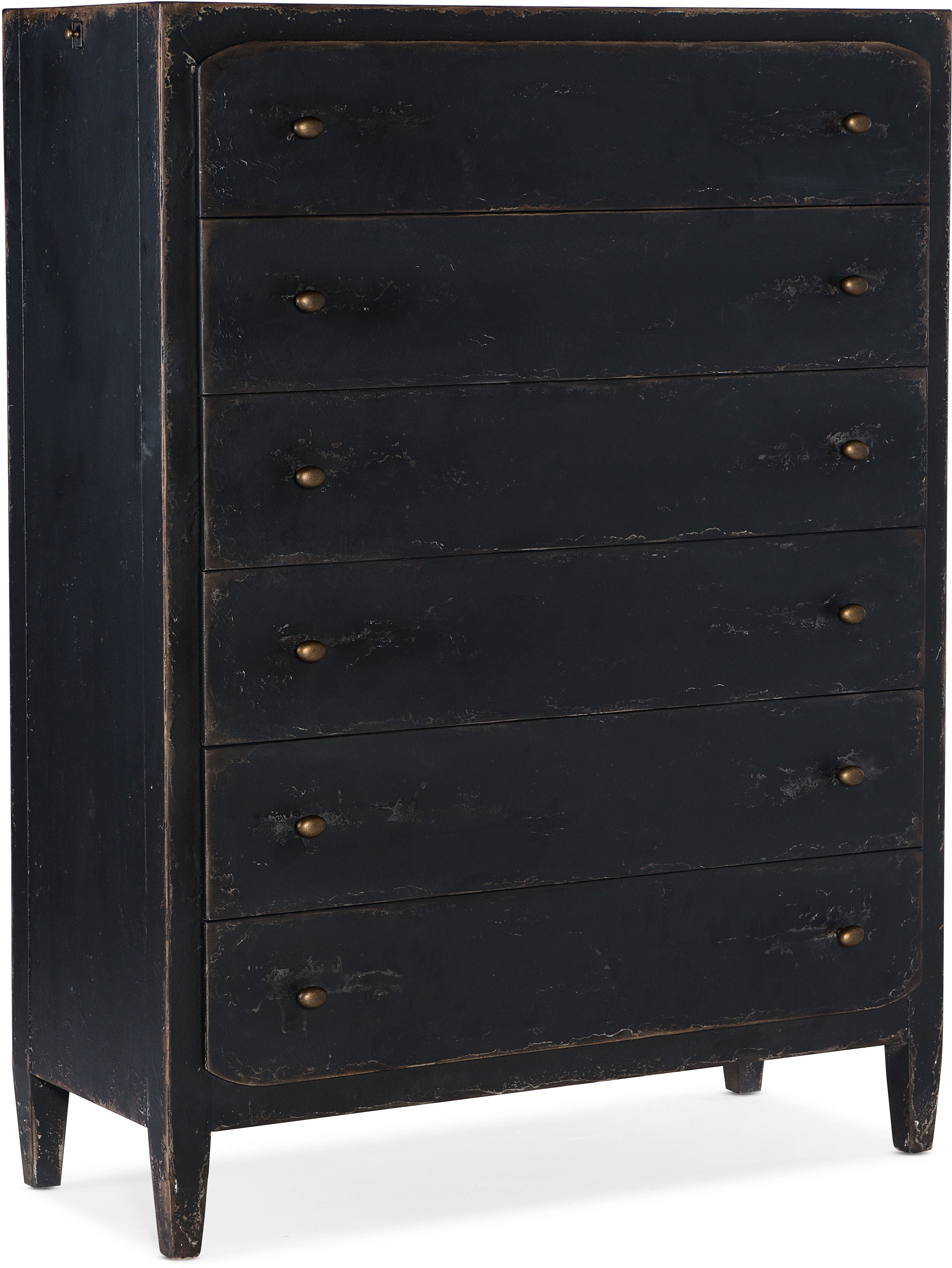 Hooker Furniture Bedroom Ciao Bella Six-Drawer Chest- Black