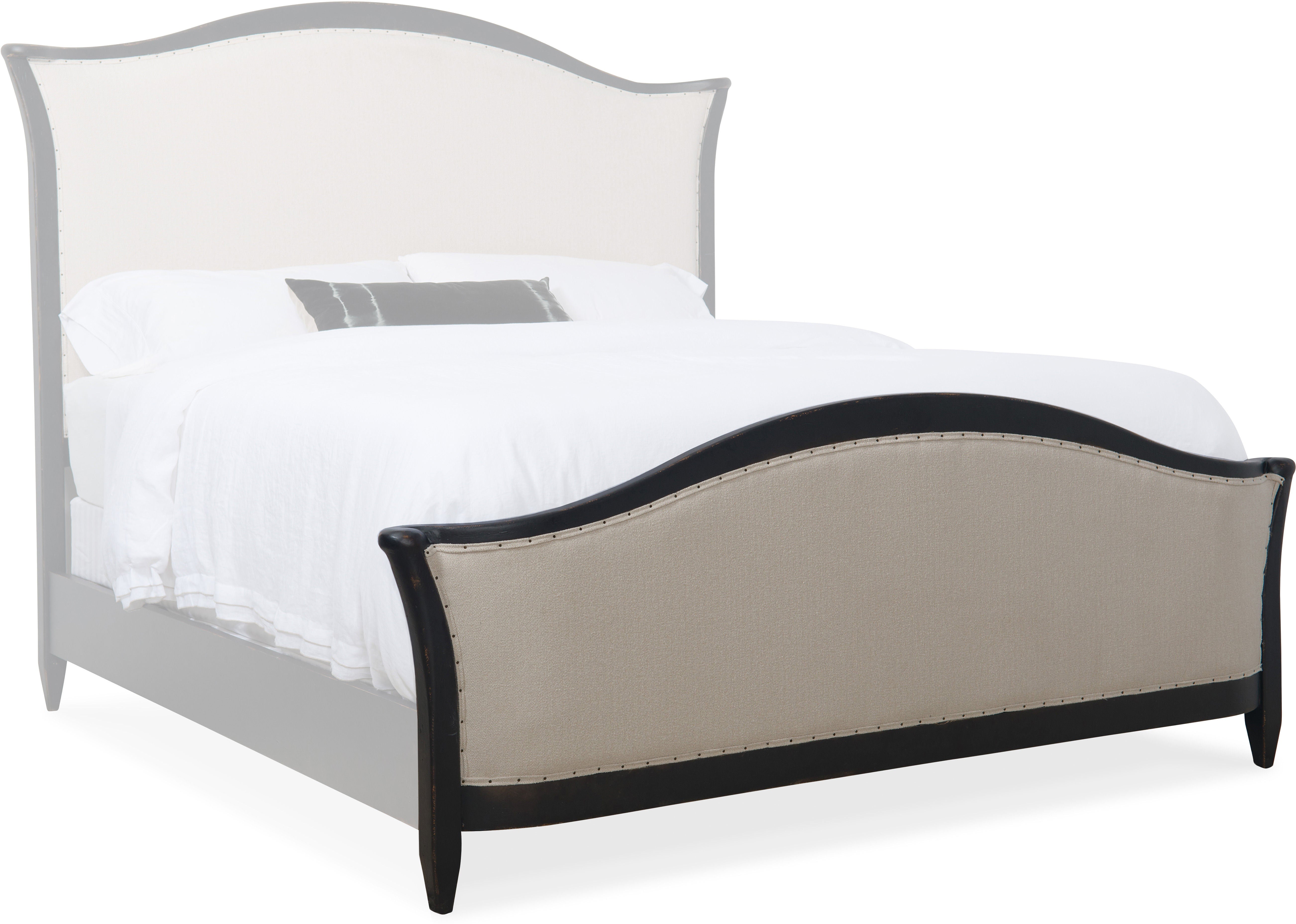 Hooker Furniture Bedroom Ciao Bella Queen Upholstered Bed- Black