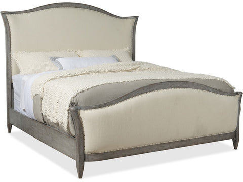 Hooker Furniture Bedroom Ciao Bella Cal King Upholstered Bed- Speckled Gray