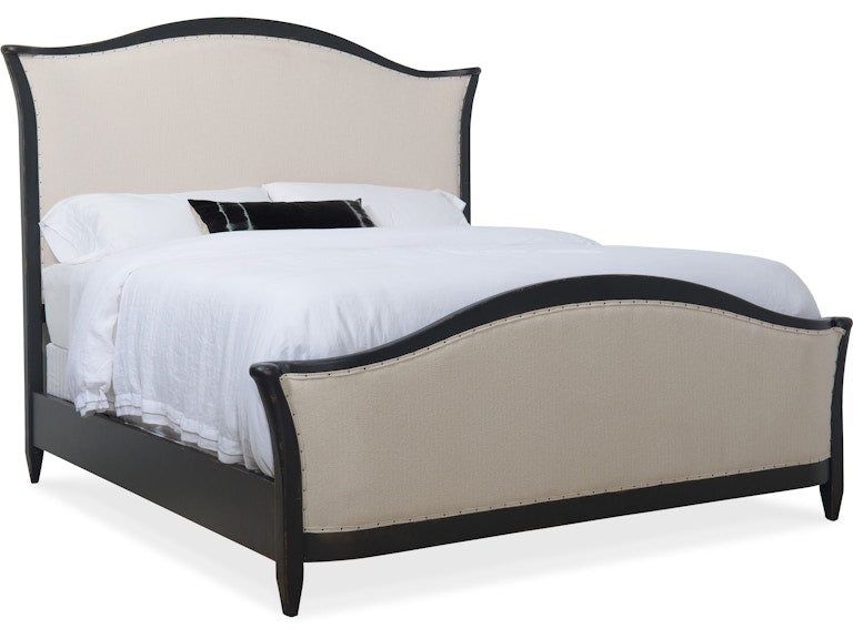 Hooker Furniture Bedroom Ciao Bella Cal King Upholstered Bed- Black