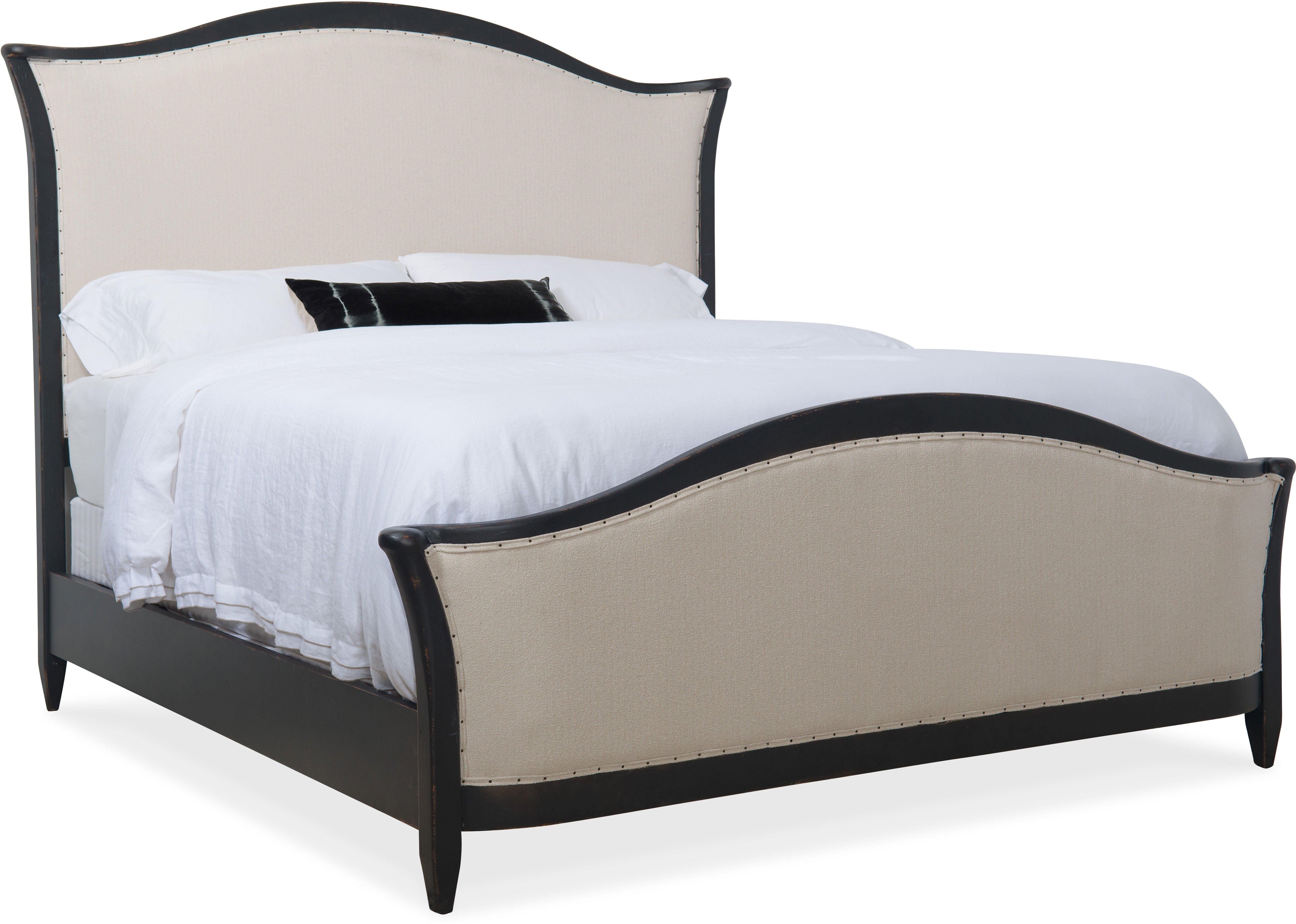 Hooker Furniture Bedroom Ciao Bella Queen Upholstered Bed- Black