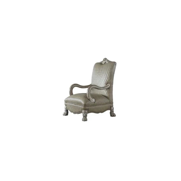 Dresden Vintage Bone White & PU Accent Chair Model 58172 By ACME Furniture