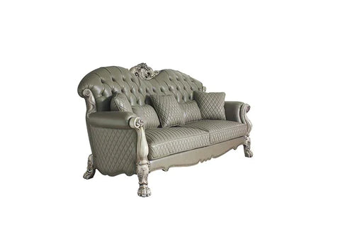 Dresden Vintage Bone White & PU Sofa Model 58175 By ACME Furniture