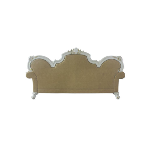 ACME Picardy Butterscotch PU & Antique Pearl Finish Picardy Sofa Model 58210