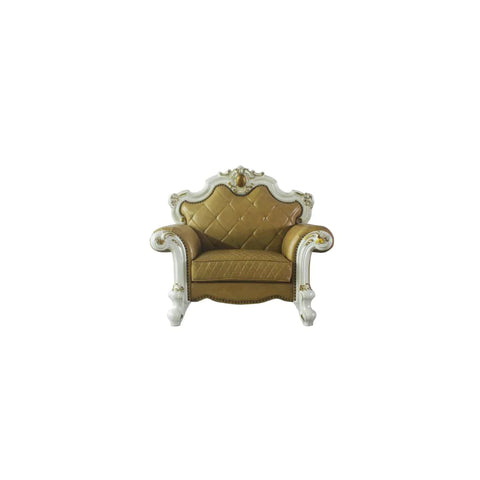 Picardy Antique Pearl & Butterscotch PU Chair Model 58212 By ACME Furniture