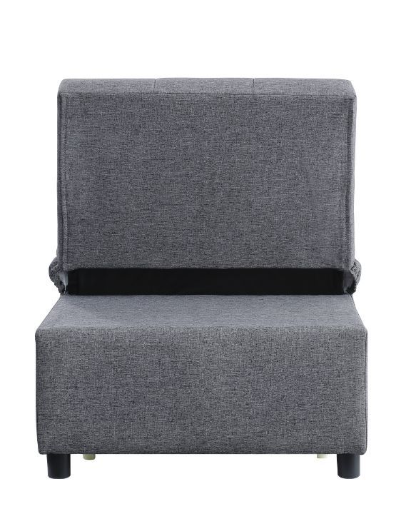 Hidalgo Gray Fabric Futon Model 58247 By ACME Furniture