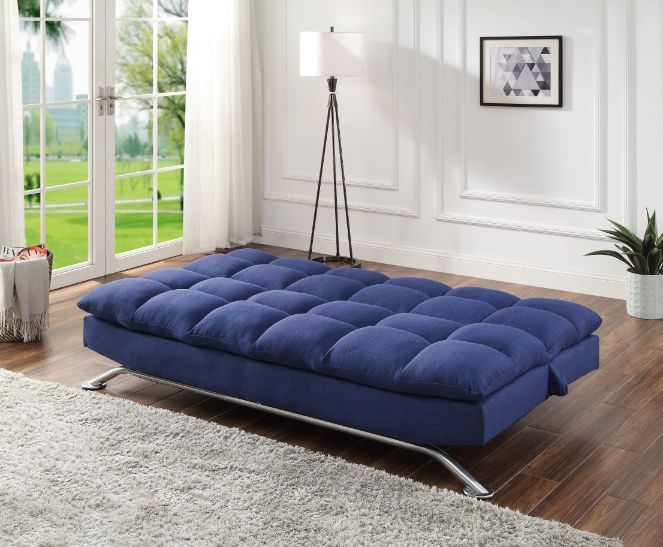Petokea Blue Fabric Futon Model 58255 By ACME Furniture
