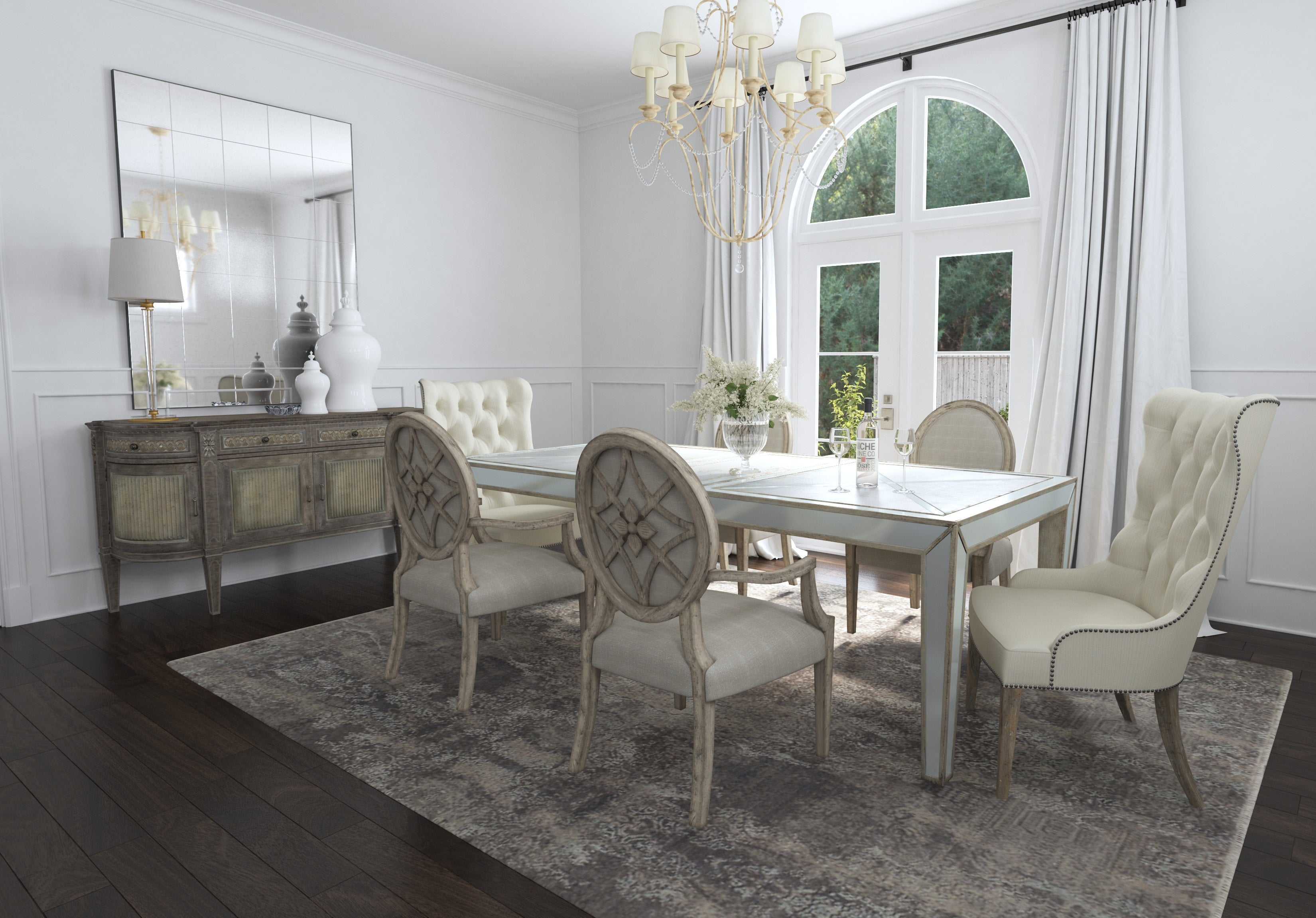 Hooker Furniture Casual Dining Sanctuary Hostesse Upholstered Chair - 2 per carton/price ea