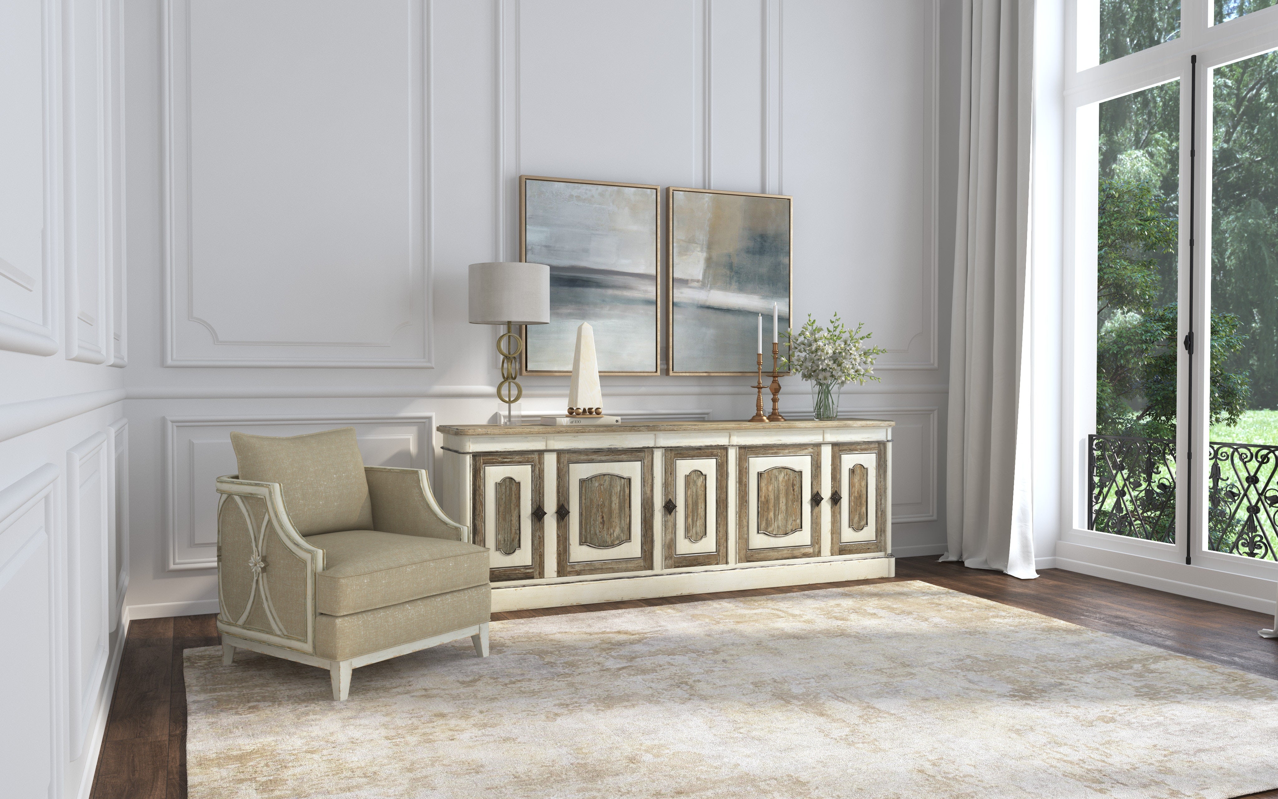 Hooker Furniture Living Room Sanctuary Mariette Lounge Chair