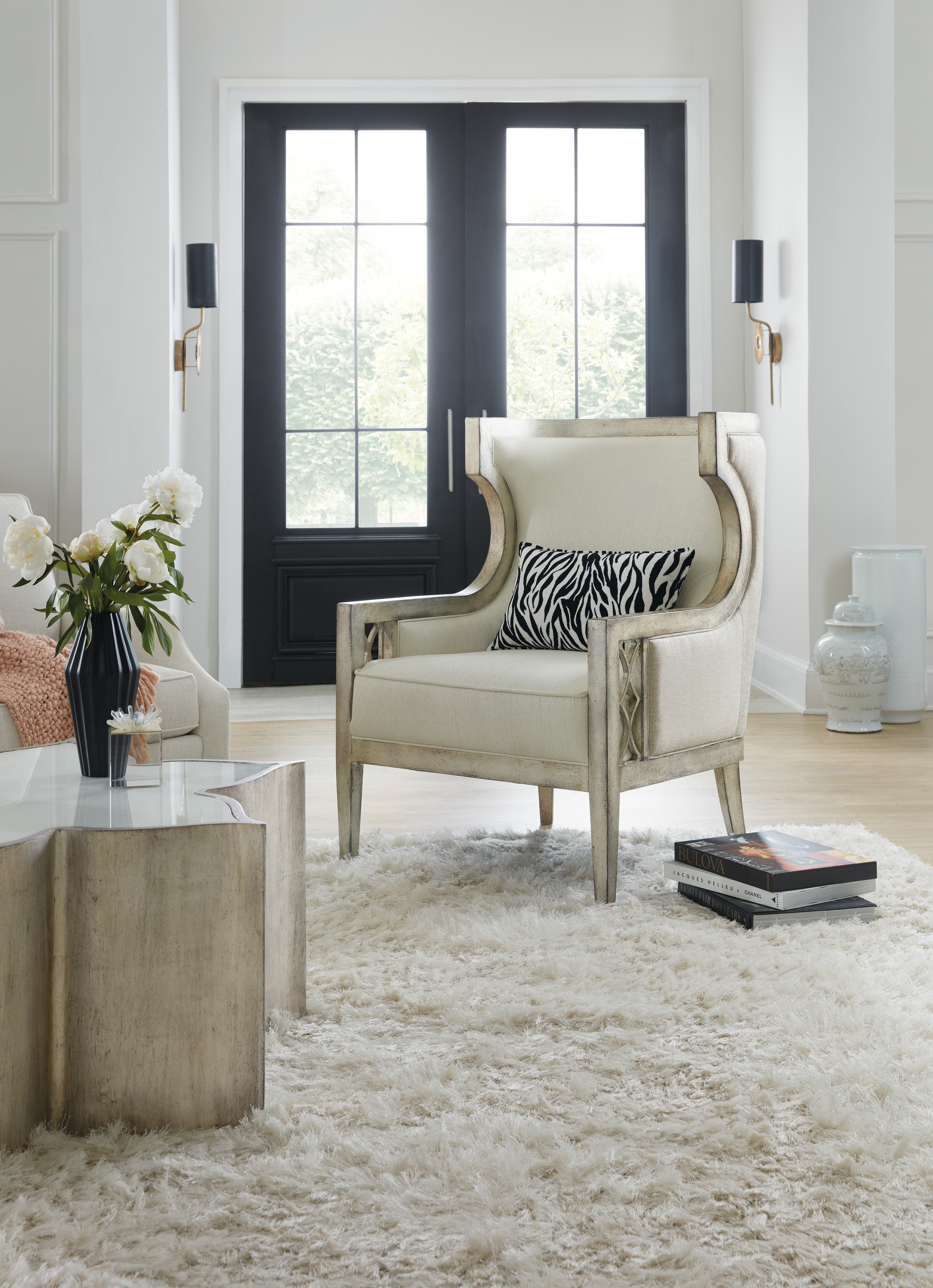 Hooker Furniture Living Room Sanctuary Debutant Wing Chair