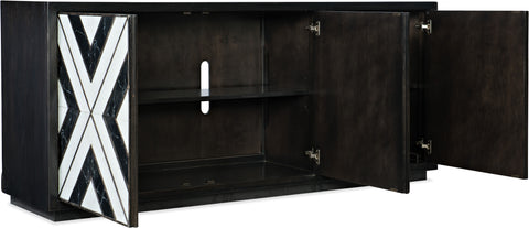Hooker Furniture Home Entertainment Sanctuary Noir Et Blanc Entertainment Console