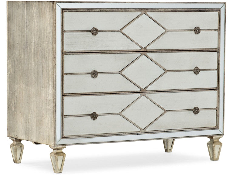 Hooker Furniture Bedroom Sanctuary Queen of Diamonds Bachelorette Chest