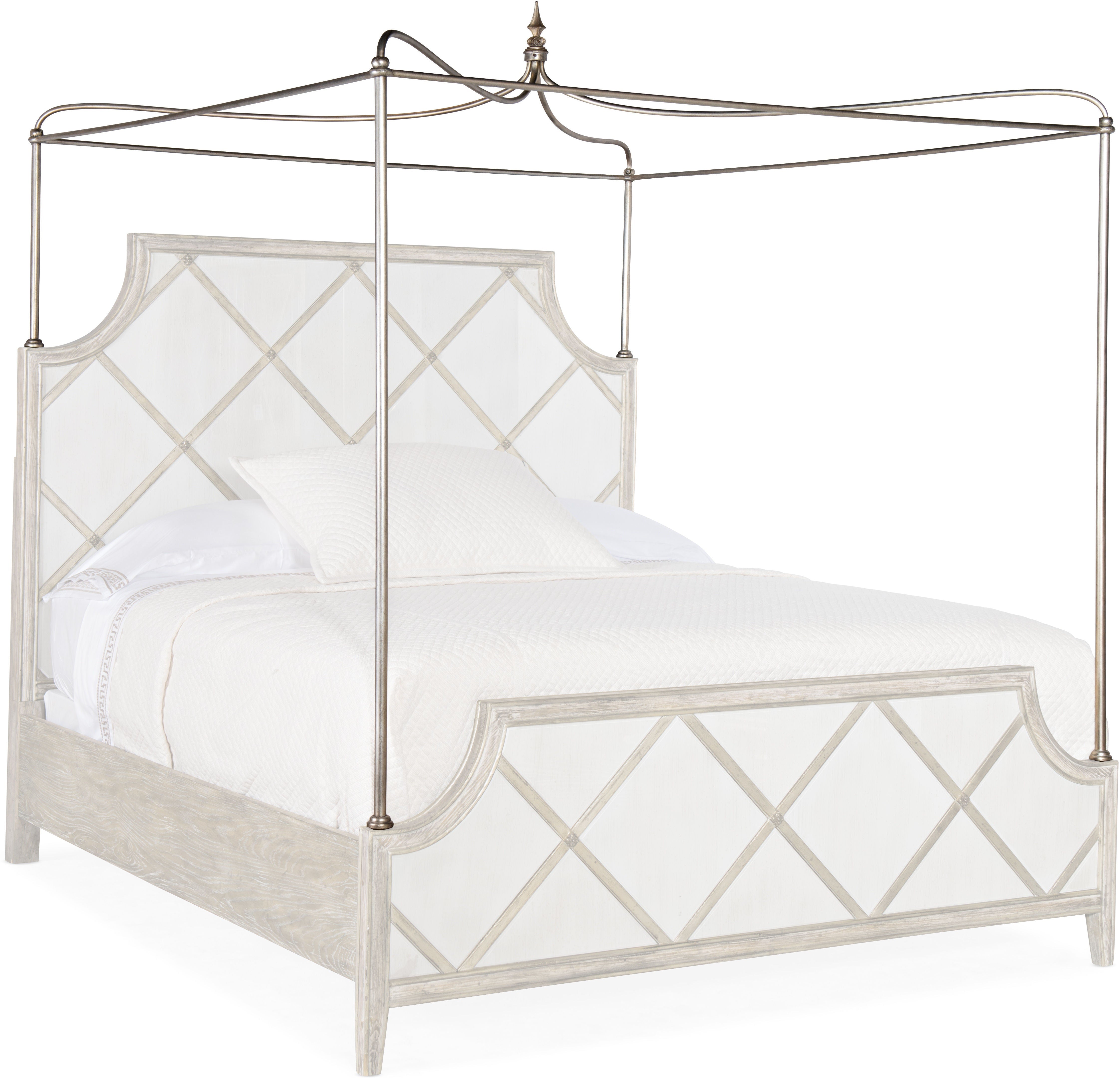 Hooker Furniture Bedroom Sanctuary Diamont Canopy King Panel Bed