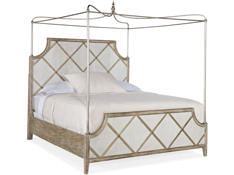 Hooker Furniture Bedroom Sanctuary Diamont Canopy King Panel Bed