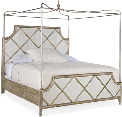 Hooker Furniture Bedroom Sanctuary Diamont Canopy King Panel Bed