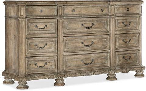 Hooker Furniture Bedroom Castella Twelve Drawer Dresser