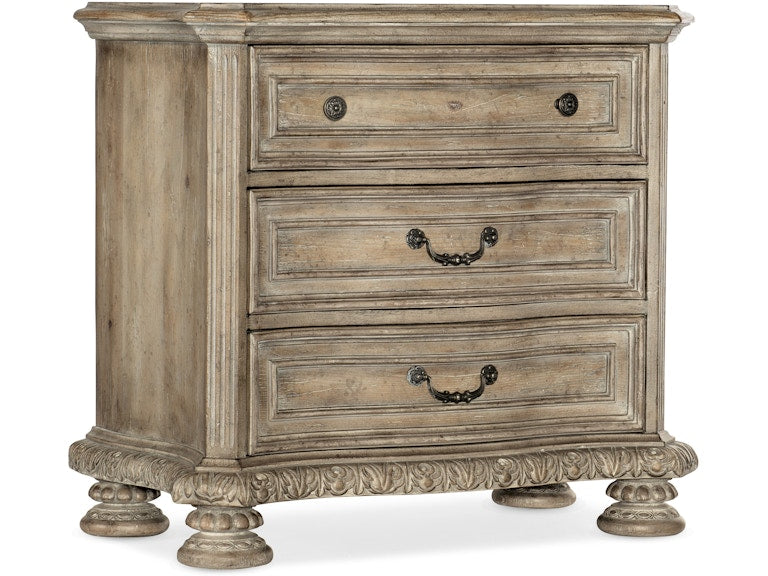 Hooker Furniture Bedroom Castella Three Drawer Nightstand