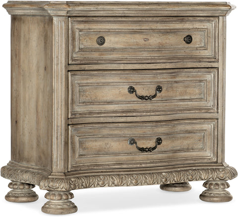 Hooker Furniture Bedroom Castella Three Drawer Nightstand