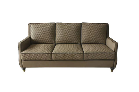 House Marchese Tan PU & Tobacco Finish Sofa Model 58860 By ACME Furniture