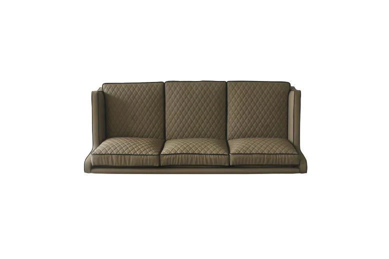 House Marchese Tan PU & Tobacco Finish Sofa Model 58860 By ACME Furniture