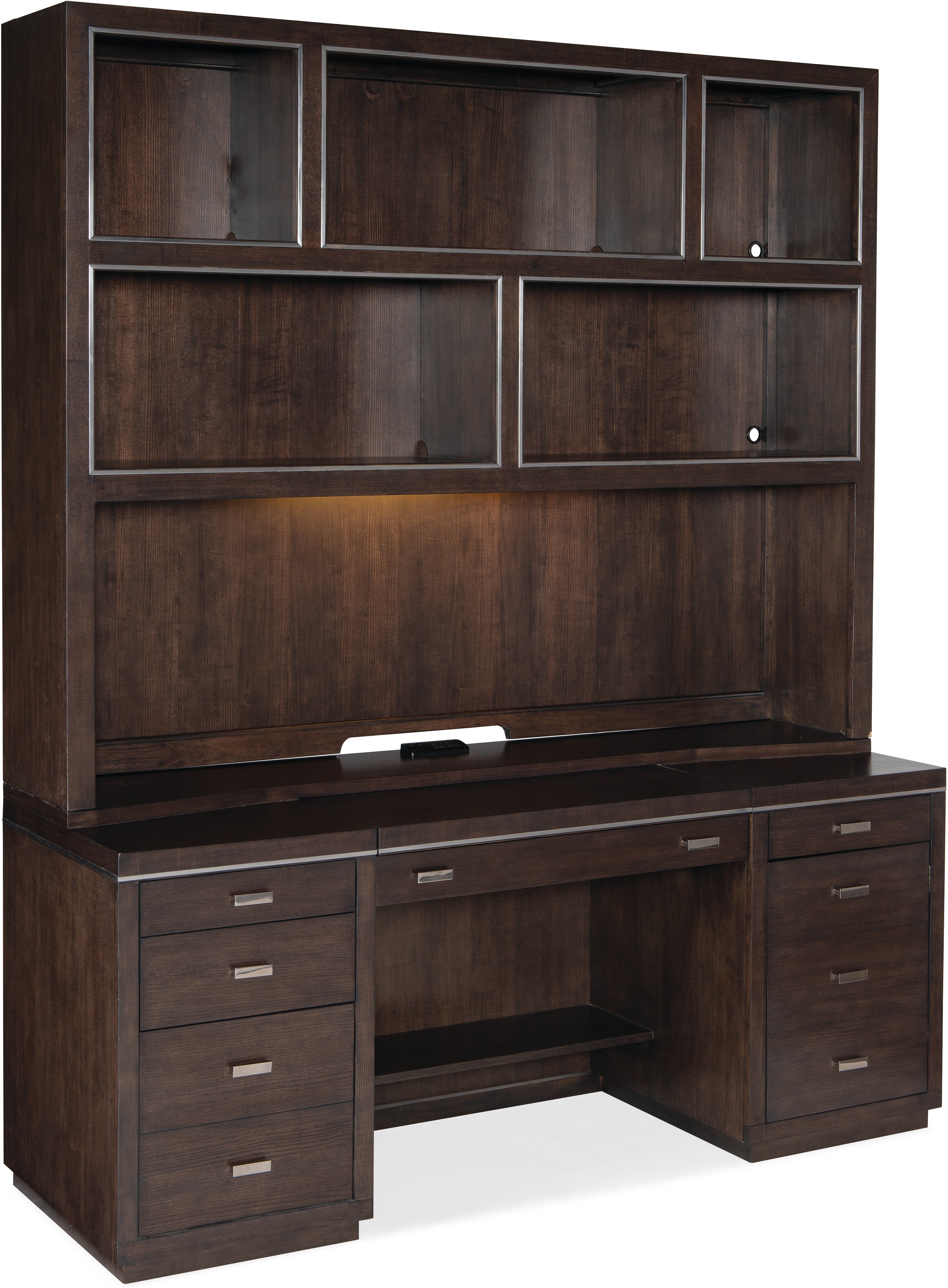 Hooker Furniture Home Office House Blend Credenza Hutch