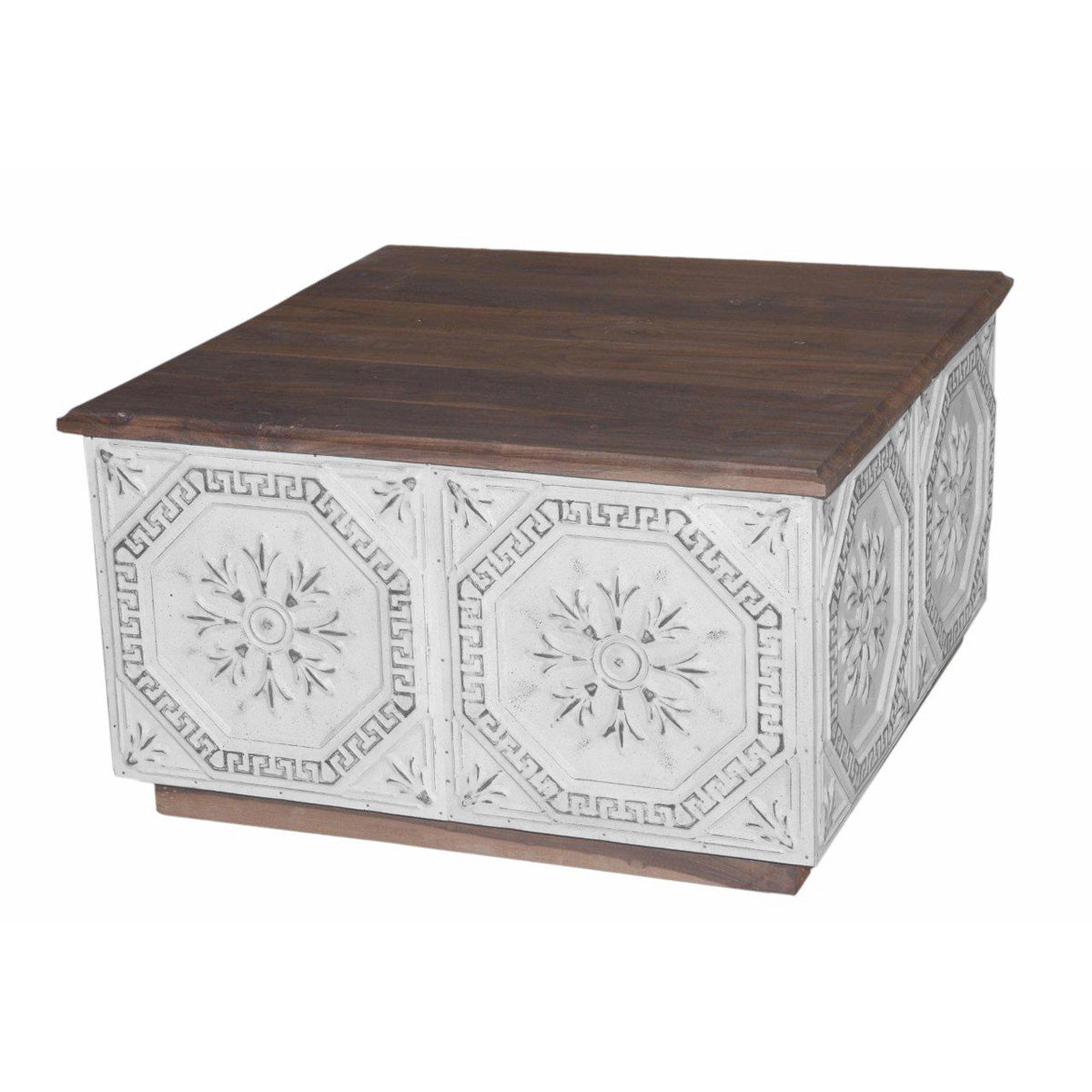 Classic Home Wood Iron Coffee Table Model 59011376