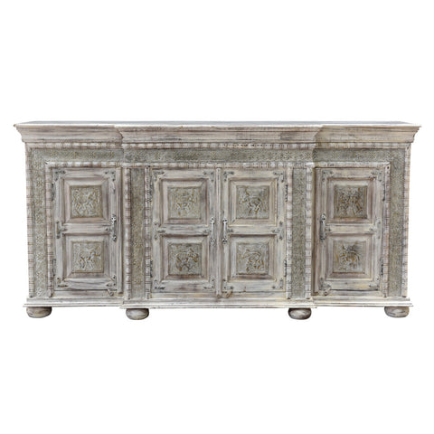 Classic Home Safari 72" 4Dr Breakfront Sideboard White Model 59026345