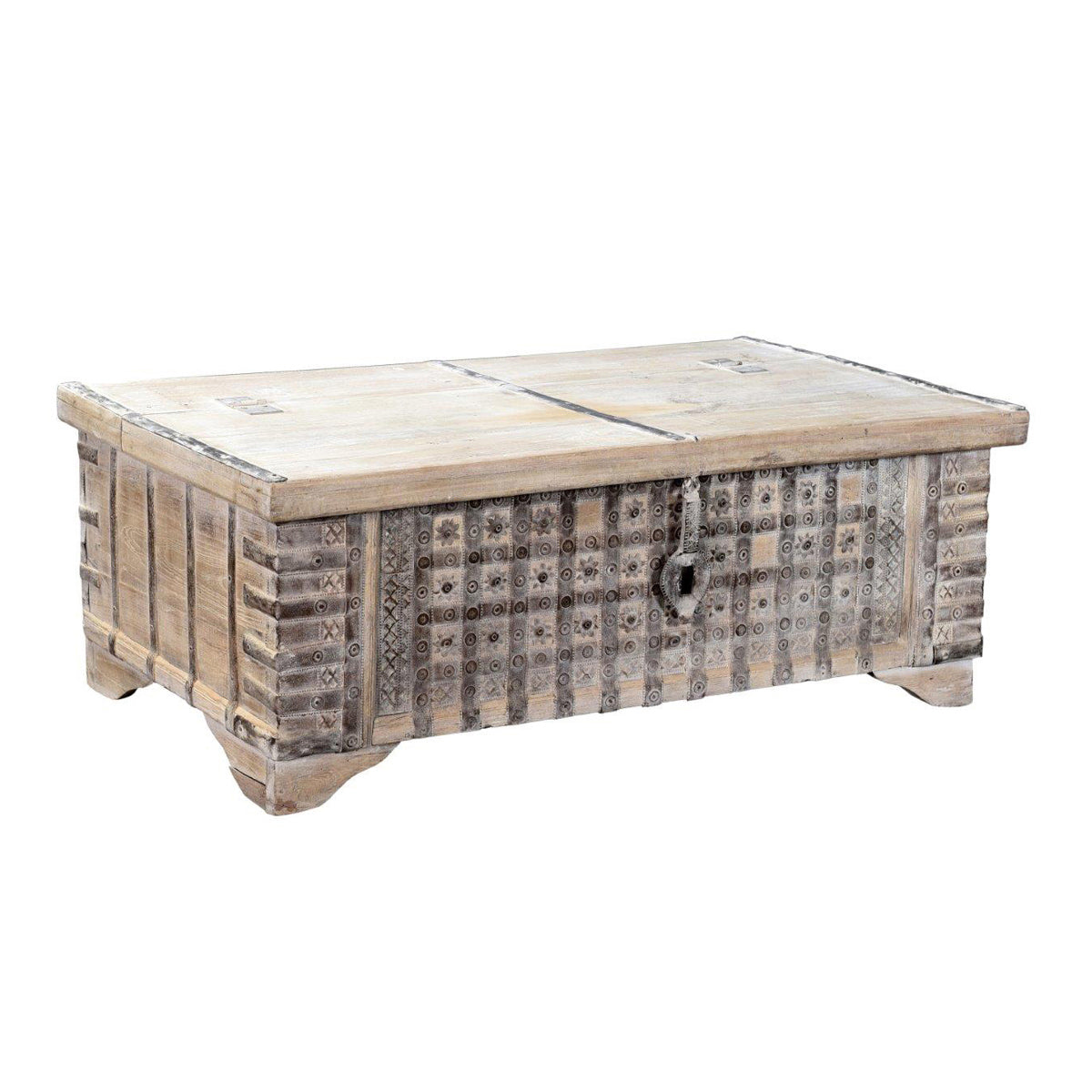 Classic Home Alta Trunk Table Bleached White Model 59026892