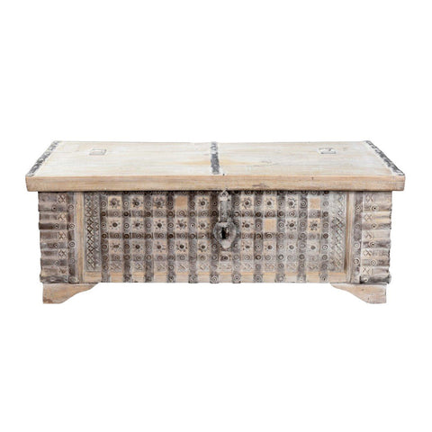 Classic Home Alta Trunk Table Bleached White Model 59026892