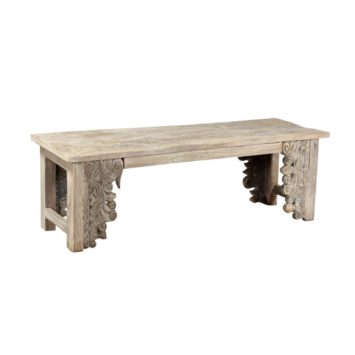 Classic Home Alta Bench Bleached White Model 59031106