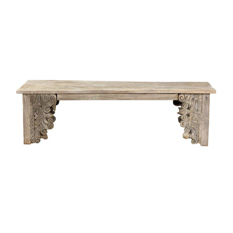 Classic Home Alta Bench Bleached White Model 59031106