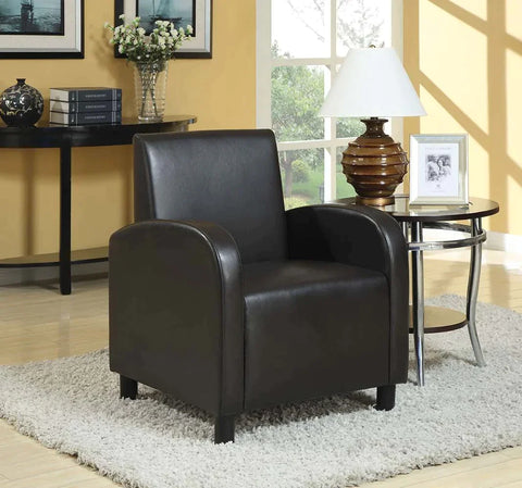 Maxie Black PU Accent Chair Model 59052 By ACME Furniture