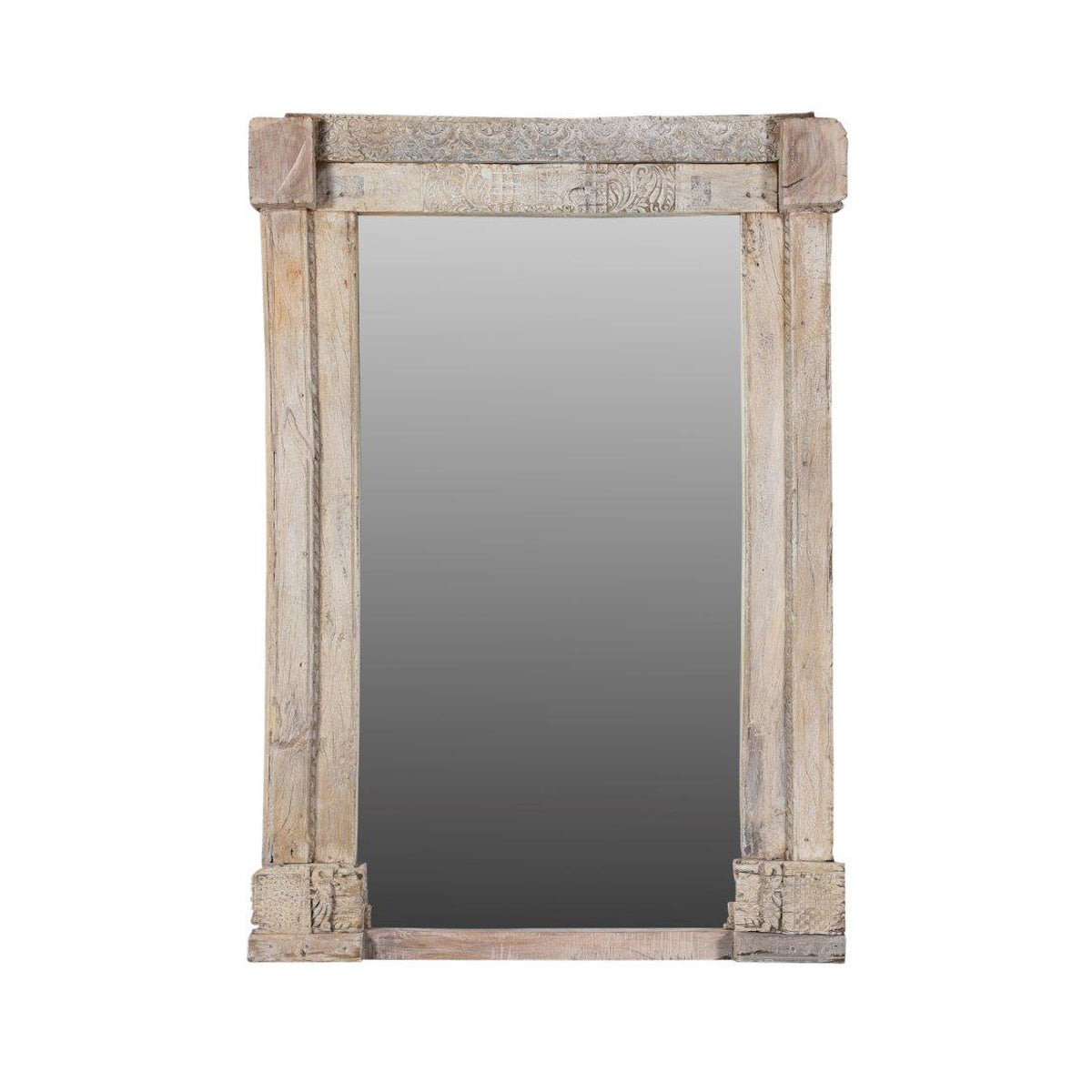 Classic Home Alta Floor Mirror Bleached White Model 59060402