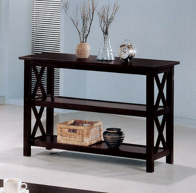 Coaster Rachelle Sofa Table with 2-shelf Deep Merlot Model 5910