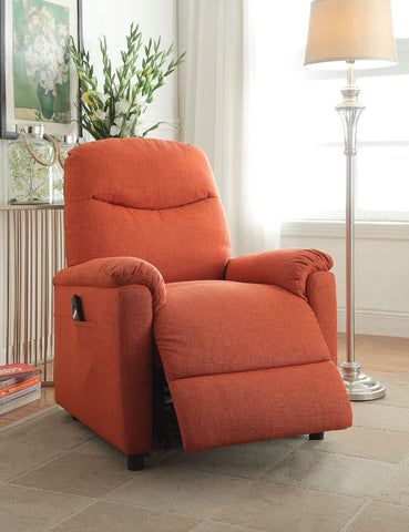 Catina Orange Fabric Recliner Model 59346 By ACME Furniture