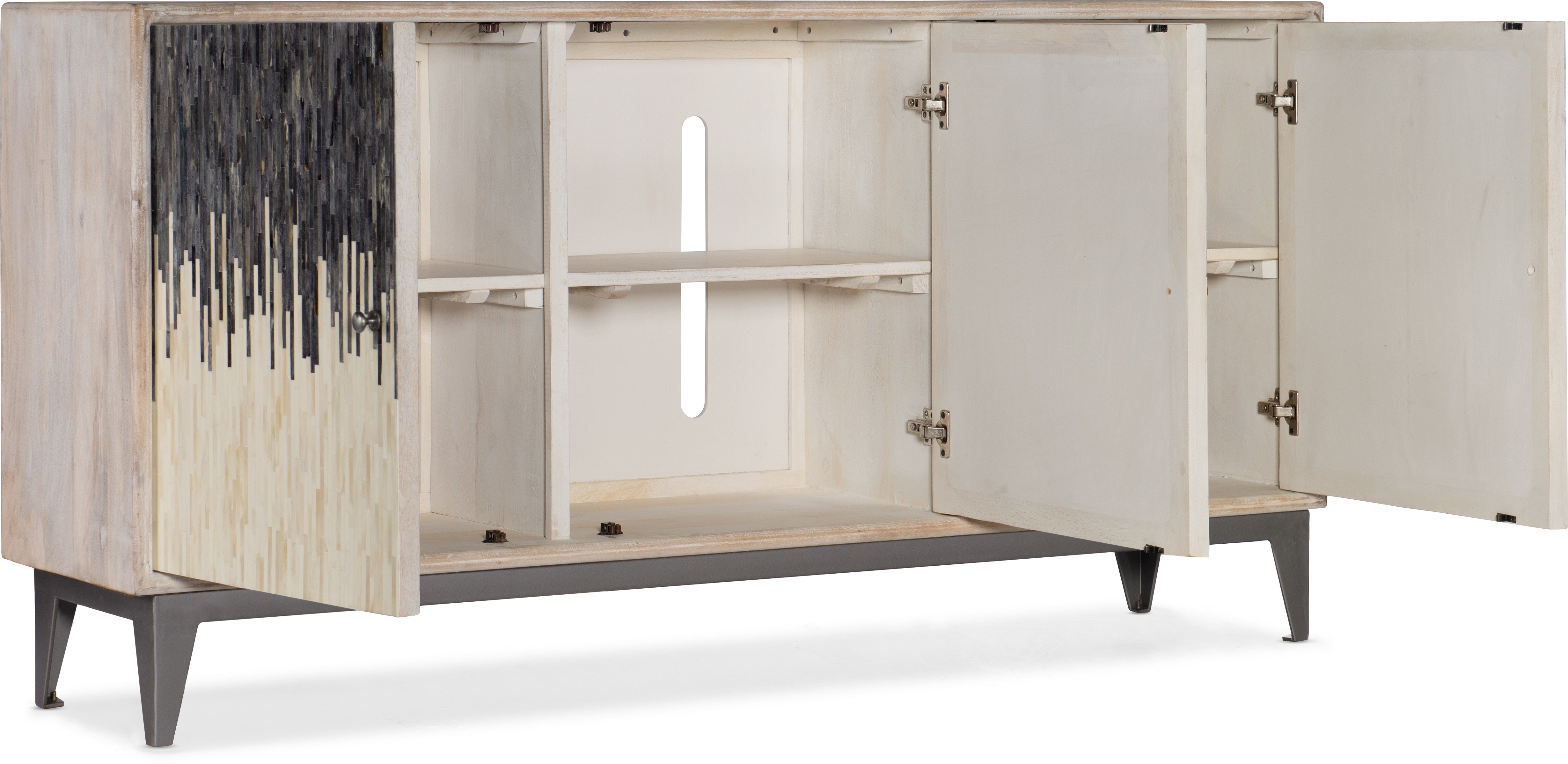 Hooker Furniture Home Entertainment Three Door Console