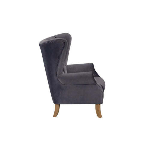 Adonis Gray Velvet Accent Chair Model 59517 By ACME Furniture