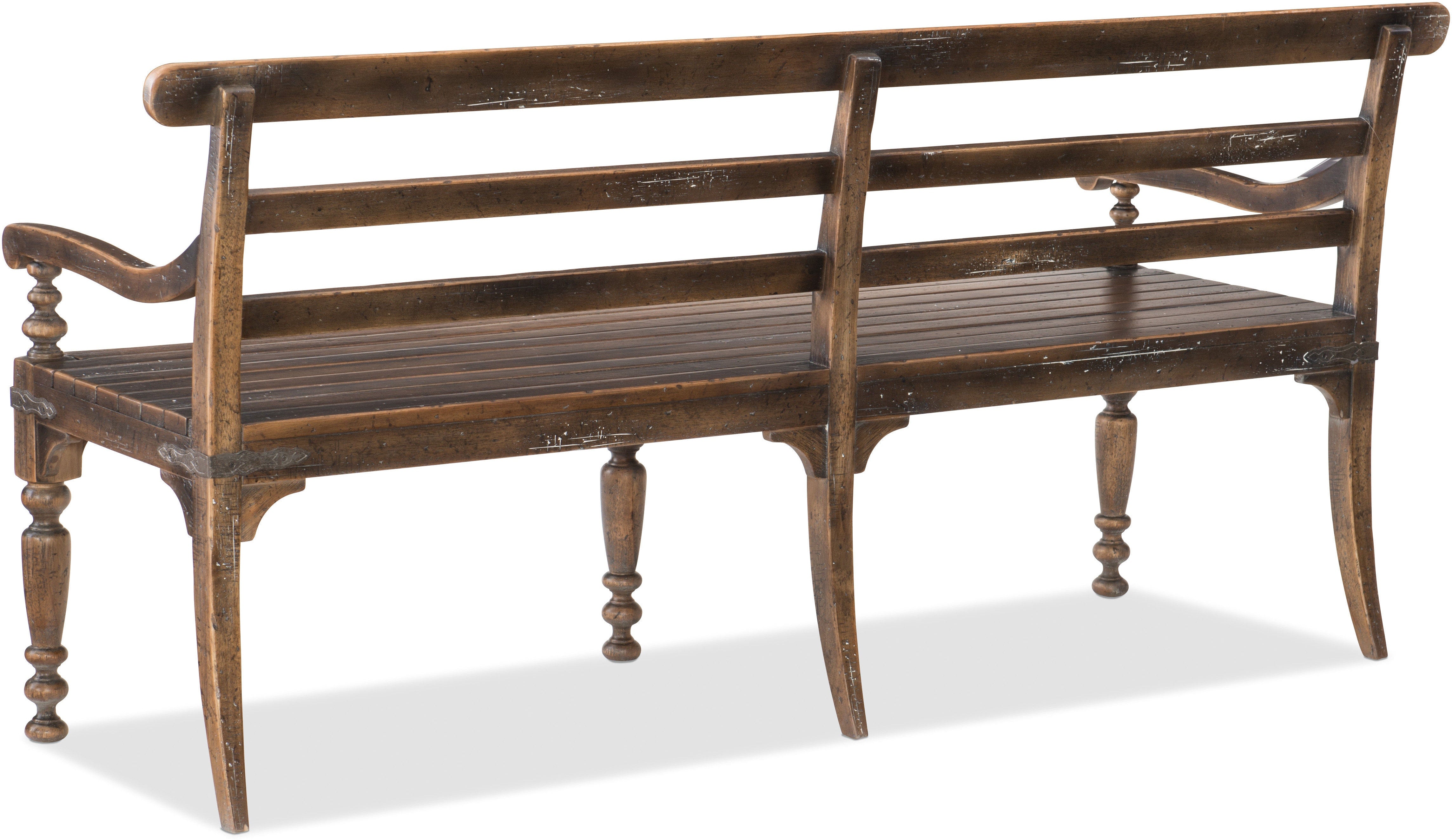 Hooker Furniture Casual Dining Hill Country Helotes Dining Bench