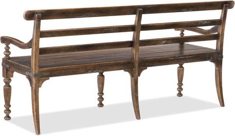 Hooker Furniture Casual Dining Hill Country Helotes Dining Bench