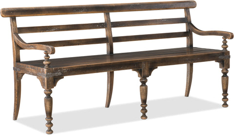 Hooker Furniture Casual Dining Hill Country Helotes Dining Bench