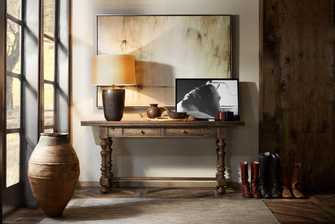 Hooker Furniture Living Room Bluewind Flip-Top Console Table