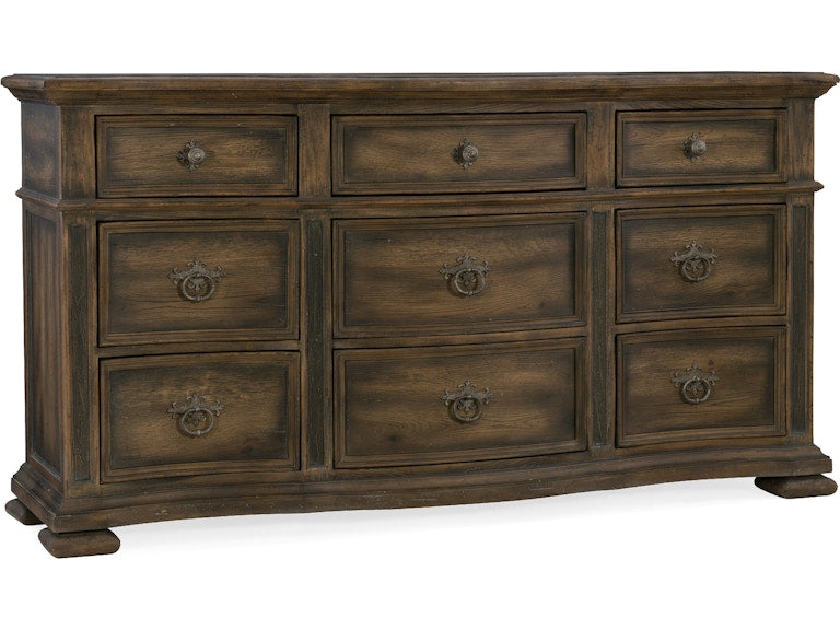 Hooker Furniture Bedroom Williamson Nine-Drawer Dresser